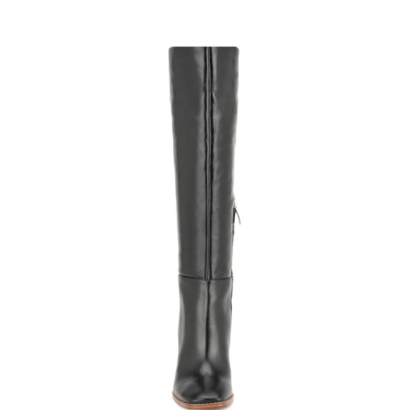 Nine West Temas Black Leather Knee-High Boots | Size 11 - Picture 4 of 9